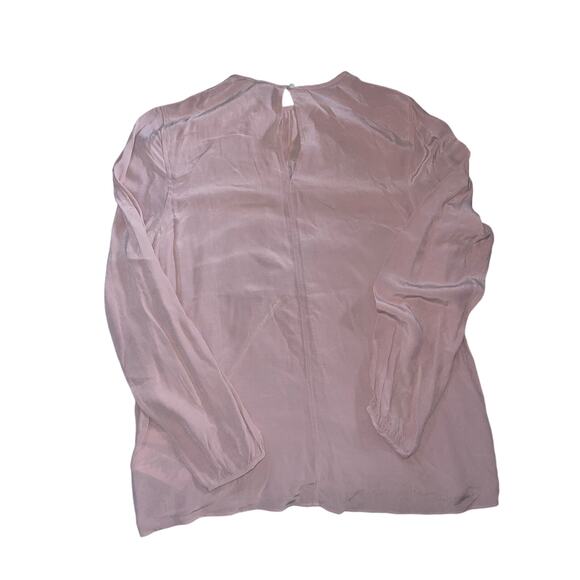 Calvin Klein Jeans long sleeve blouse Mauve Pink Size Medium Career Office  NWT - Picture 2 of 3